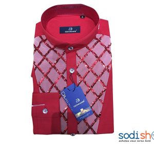 Chemise de Soirée OdinMars - Couleur Rouge Pour Homme BC00103