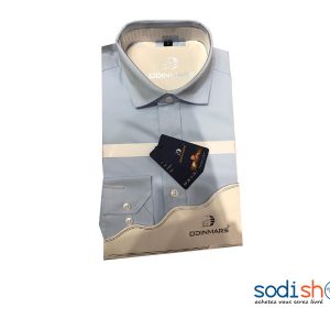 OdinMars Chemise D’Affaires - Couleur Bleu Pour Homme BC0010