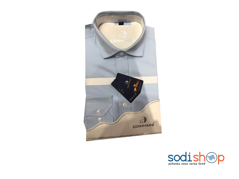 OdinMars Chemise D’Affaires - Couleur Bleu Pour Homme BC0010