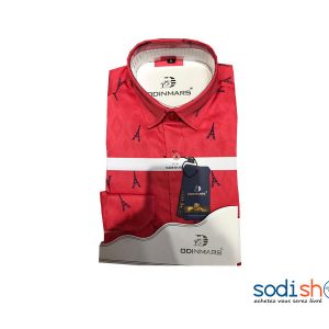 Chemise OdinMars Haute Qualité - Couleur Rouge Pour Homme BC00103