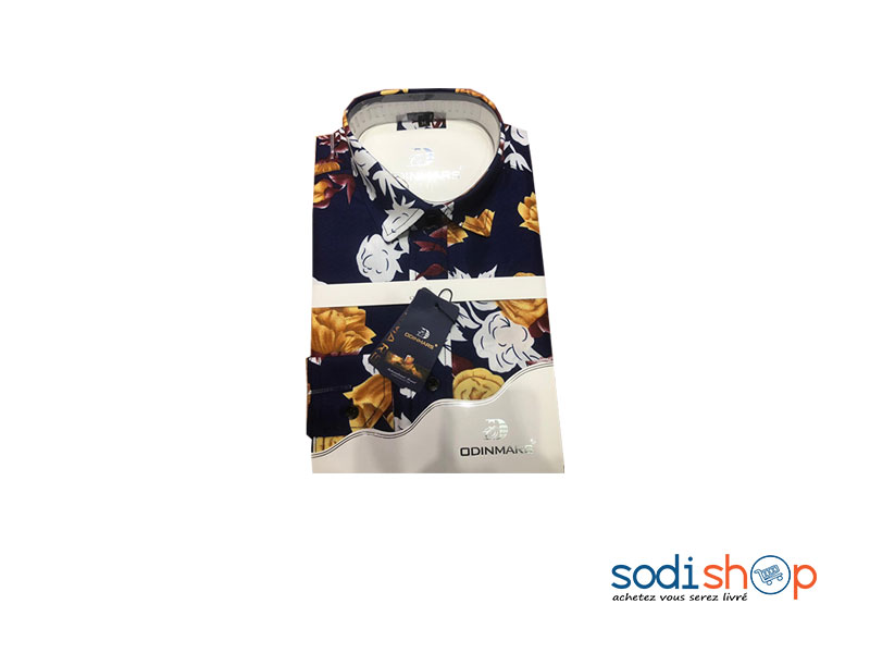 OdinMars Chemise à Fleur Multicolore - Pour Homme BC00103