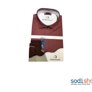 Chemise Imprimé Pour Homme Manche Longue Couleur Marron BC00103