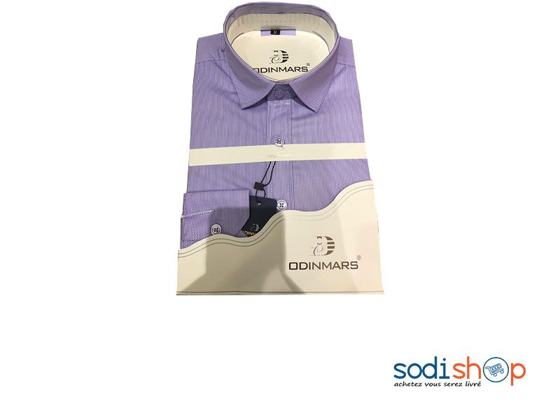 Chemise Pour Homme Manche Longue Couleur Violet Claire BC00103