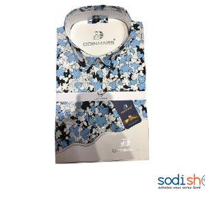 Chemise à Manche Longue Pour Homme Couleur Blanche et Bleue BC00103