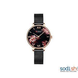 Curren 9059 Montre de Luxe Décoration à Fleur Mouvement à Quartz - Pour Femme SODI00