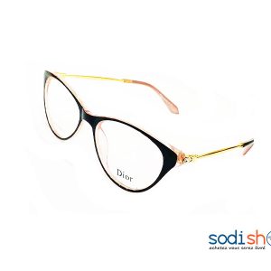 Lunette Dior Forme Ovale Haute Qualité - Couleur Noir Or DL00106