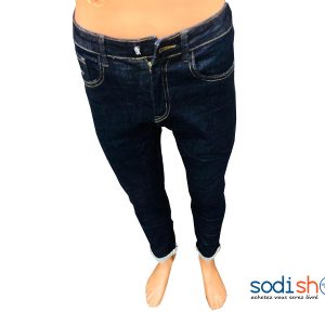 Jean Bleu Marine Design Classique Coupe Slim - Pour Homme BJ00100