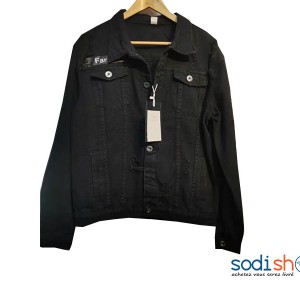 Chemise en Jean Couleur Noir Deux Poches Avant - Pour Homme BJ00100