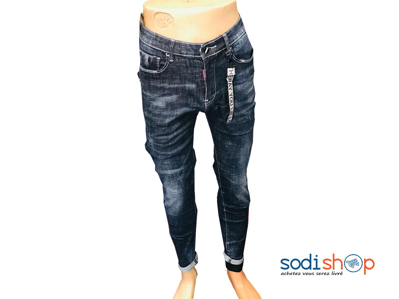 Jean Slim Coupe Moderne Haute Qualité - Couleur Bleu Pour Homme BJ00100