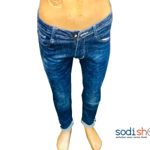 Jean  Pour Homme Coupe Slim Design Classique - Couleur Bleu BJ00100