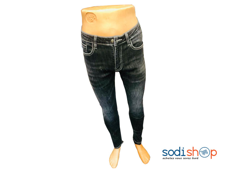 Jean Slim Coupe Moderne Haute Qualité - Couleur Noir Pour Homme BJ00100