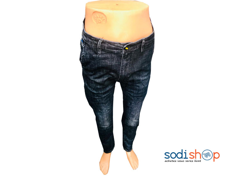 Jean Slim Tissu Confortable - Couleur Bleu Pour Homme BJ00100