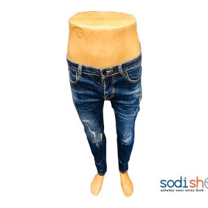 Jean Pour Homme Effet Délavé Coupe Slim - Couleur Bleu BJ00100