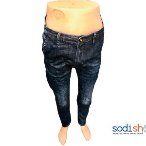 Jean Slim Coupe Moderne Haute Qualité - Couleur Noir Bleu Pour Homme BJ00100