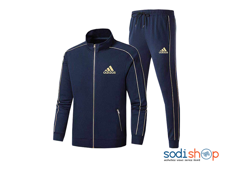 Jogging Complet Couleur Noir Adidas Marque Adidas WA0021