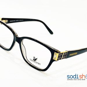 Lunette de Mode Swarovski Forme Arrondie - Couleur Noir DL00106