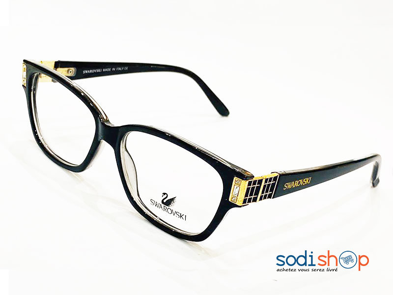Lunette de Mode Swarovski Forme Arrondie - Couleur Noir DL00106