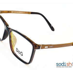 Lunette Dolce & Gabbana Forme Rectangle - Couleur Marron Pour Homme DL00106