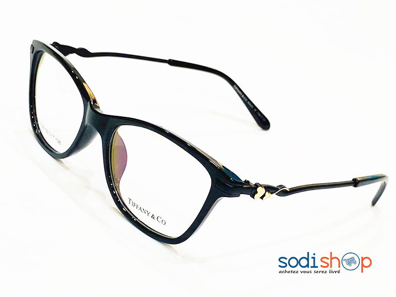 Lunette de Mode Tiffany & Co Forme Arrondie - Couleur Noir Pour Femme DL00106