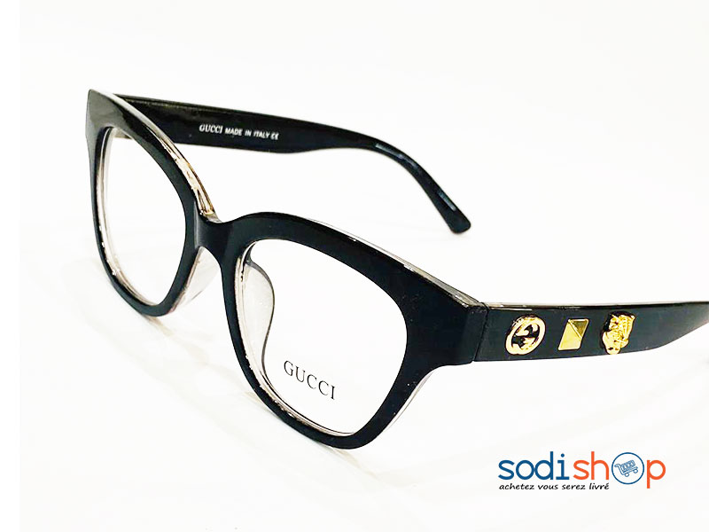 Lunette de Mode Gucci Forme Arrondie - Couleur Noir Pour Femme DL00106