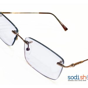Lunette de Lecture Sans Cerclage en Métal Doré DL0016