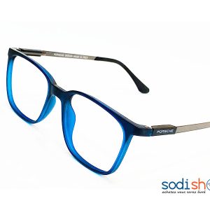 Lunette de Mode Forme Ronde Couleur Bleue Porche DL00106