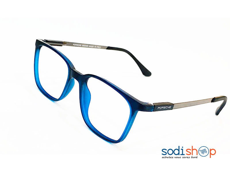 Lunette de Mode Forme Ronde Couleur Bleue Porche DL00106