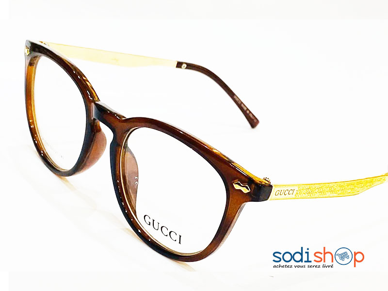 Lunette de Mode Forme Ronde Couleur Marron Gucci DL00106