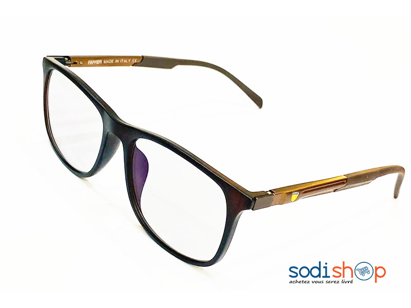 Lunette de Mode Forme Ronde Couleur Marron DL00106