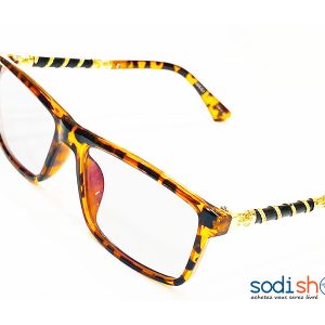 Lunette de Style Forme Rectangle Imprimé Léopard DL00106