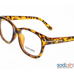 Lunette de Style Forme Rectangle Imprimé Léopard Tom Ford DL00106