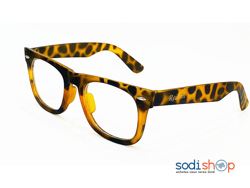 Lunette de Style à Imprimé Léopard Couleur Jaune et Noire DL00106