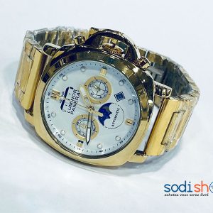 Montre Homme Luminor Panerai - Bracelet en Acier Couleur Or DL00106