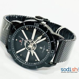 Naviforce Montre Homme Bracelet en Acier Indicateur de Date - Couleur Noir DL00106