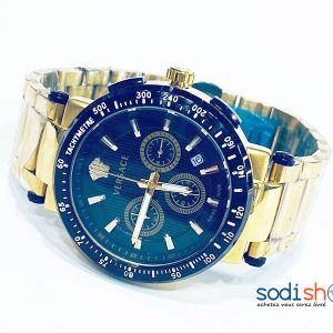Versace Montre Homme Indicateur de Date - Couleur Noir Or DL00106
