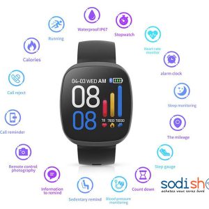 Montre Bracelet intelligent SX10 Mode Multi-Fonction Affiche des notifications d’appels et de SMS Sodi00