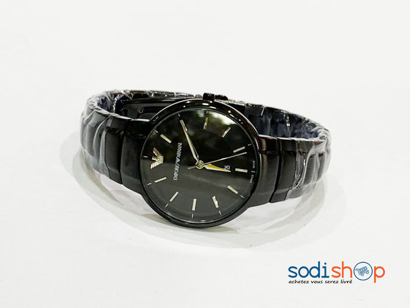 Montre Femme Emporio Armani Couleur Verni Noir DL00106