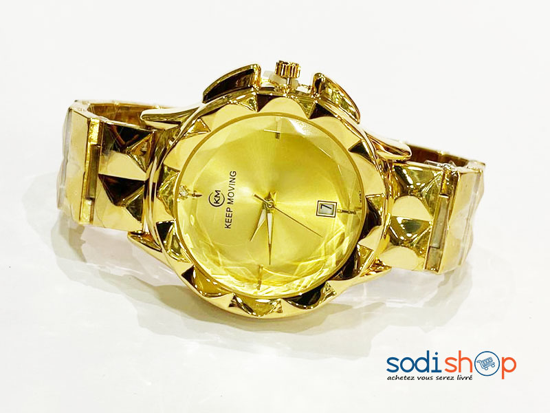 Montre Femme Marque Keep Moving Couleur Dorée DL00106