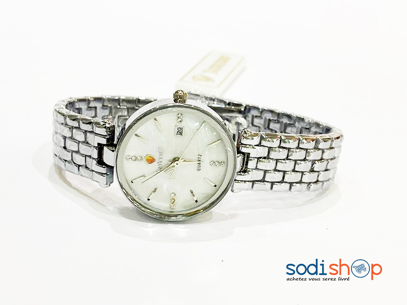 Montre LookWorld Pour Femme En Acier Couleur Argent Affichage de la Date DL00106