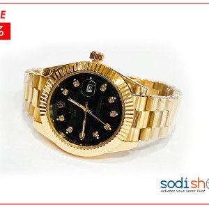 Montre Rolex Conception Luxueuse - Couleur Or Noir DL00106
