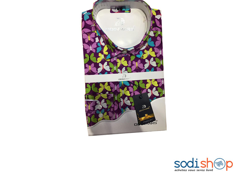 OdinMars Chemise Pour Homme Motif Papillon BC00103