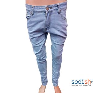 Jean  Pour Homme Coupe Slim - Couleur Bleu Dragée BJ0010