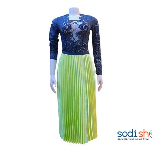 Robe de Soirée Ultra chic en Dentelle Pour Femme Manche Longue KT00102