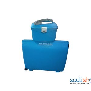 Valise Malle à Roulette Couleur Bleue Plus Trousse SS0086