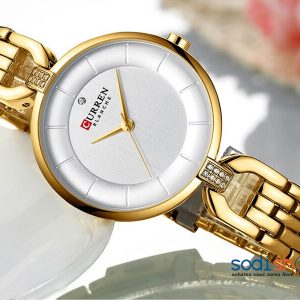 Montre Pour Femme Curren 9052 Design Spécial Haute Qualité - Couleur Or SODI00