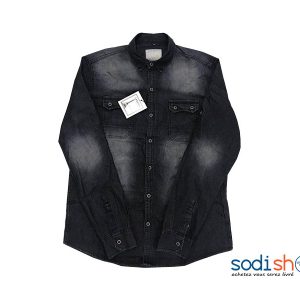 Chemise en Jean Design Chic - Couleur Noir Gris GB00104