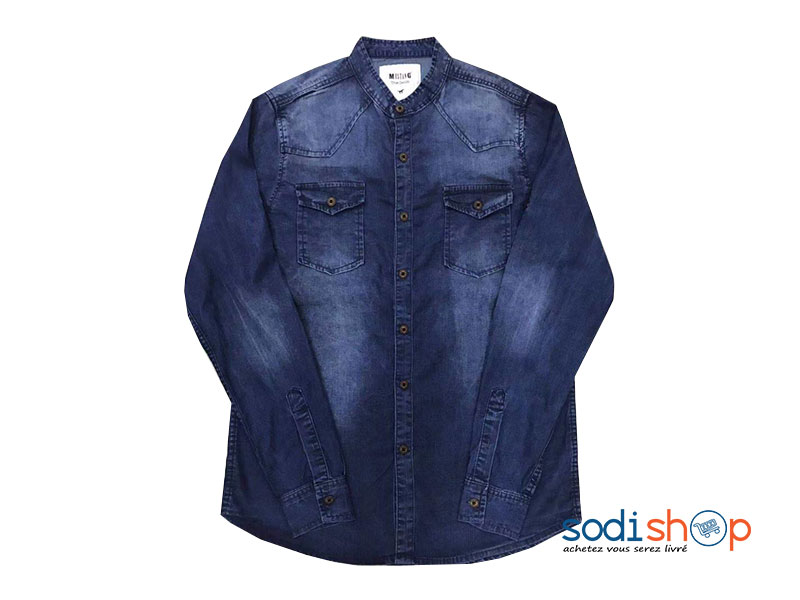 Chemise en Jean Coupe Décontractée - Couleur Bleu GB00104