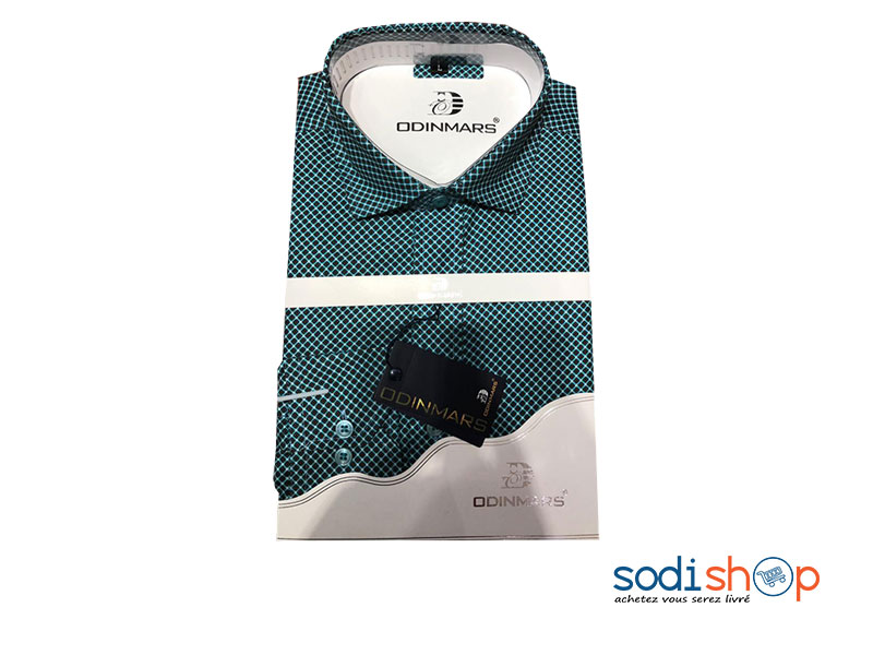 OdinMars Chemise à Rayures - Couleur Bleu Pour Homme BC00103