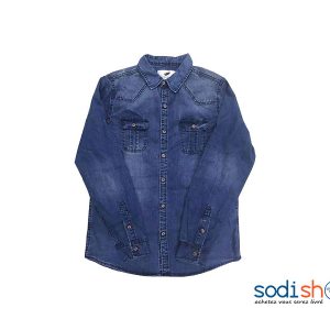 Chemise en Jean Stylé et Confortable - Couleur Bleu GB00104