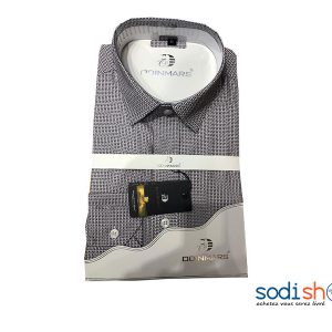 OdinMars Chemise d’Affaires Haute Qualité - Couleur Gris BC00103